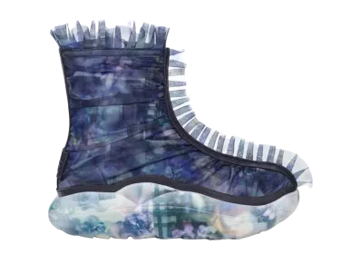 Collina Strada × UGG Women's Ruffle Boot Short "Dark Blue Floral"