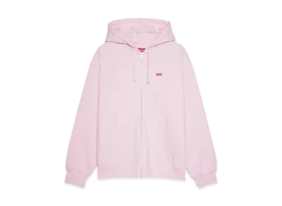 Supreme Small Box Zip Up Hooded Sweatshirt "Light Pink"