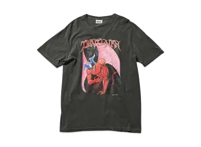 HOMEGAME × シカルナ工房 \ HOME GAME デビルマン x VINTAGE WASH TEE "BLACK"