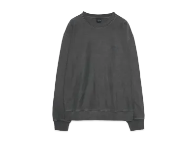 Stussy Smooth Stock Pigment Dyed Crew "Black" (FA24)