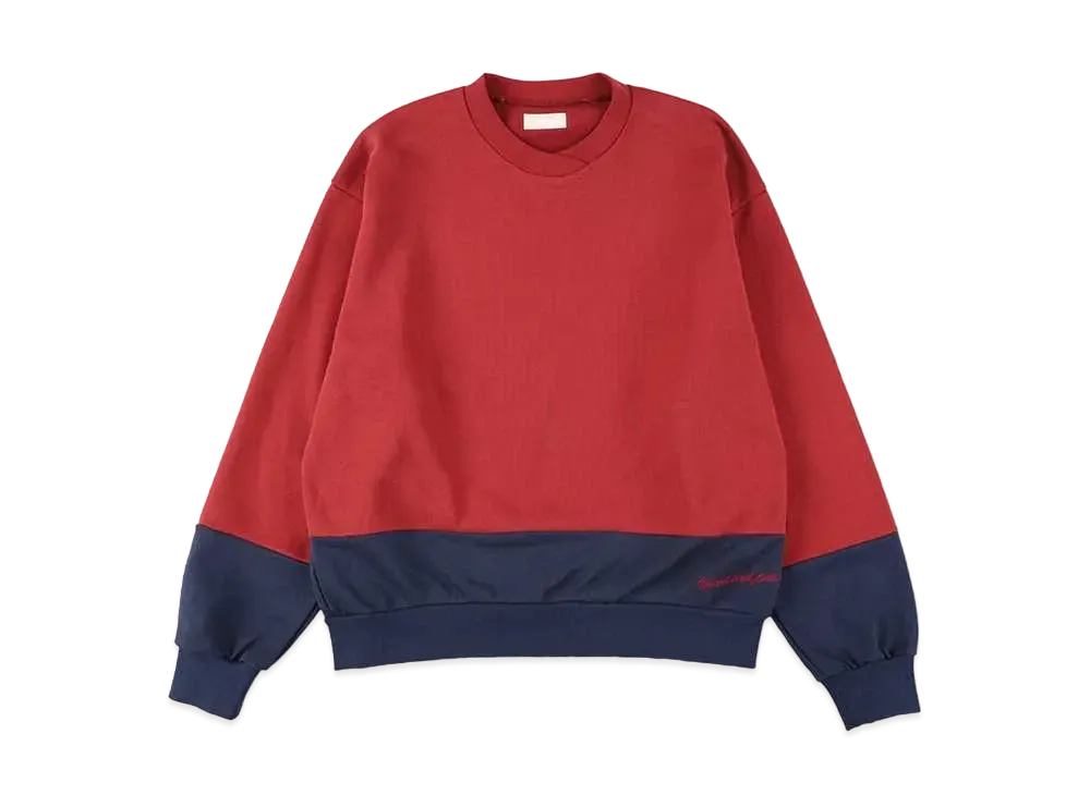 WIND AND SEA Combi Crewneck Sweatshirt "Red"