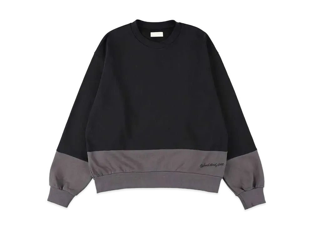 WIND AND SEA Combi Crewneck Sweatshirt "Chacoal"