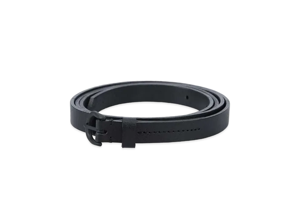 WIND AND SEA Narrow Leather Belt "Black"
