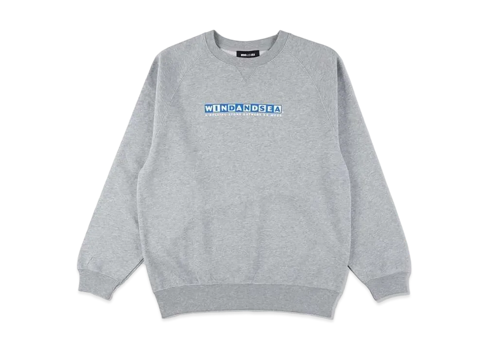 WIND AND SEA Choco Crewneck Sweatshirt "Ash"