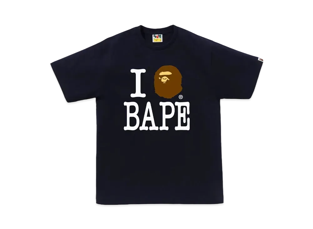 A BATHING APE I Love Bape Tee #2 "Navy"