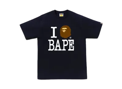 A BATHING APE I Love Bape Tee #2 "Navy"
