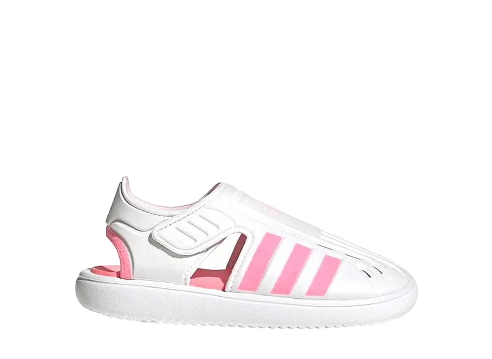 アディダス GS サマー クローズドトゥ ウォーターサンダル "フットウェアホワイト/ビームピンク/クリアピンク"