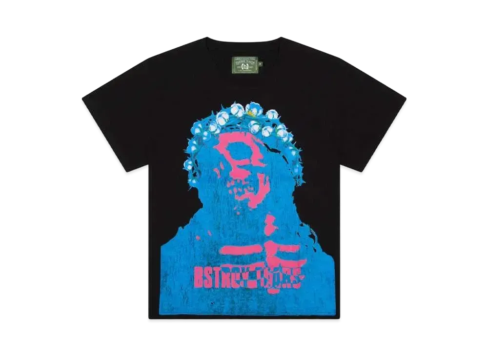 DENIM TEARS x Bstroy Tears Crown Made of Cotton Tee "Black"