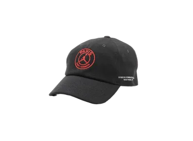 Nike Jordan x PSG U J Club Cap S CB "Off Noir/Sail/Infra Red"