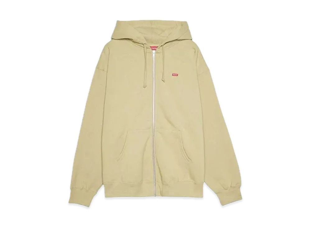 シュプリーム スモール ボックス ジップ アップ フーディー スウェットシャツ "ダーク タン"