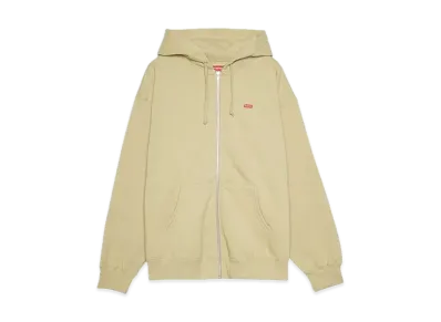 Supreme Small Box Zip Up Hooded Sweatshirt "Dark Tan"