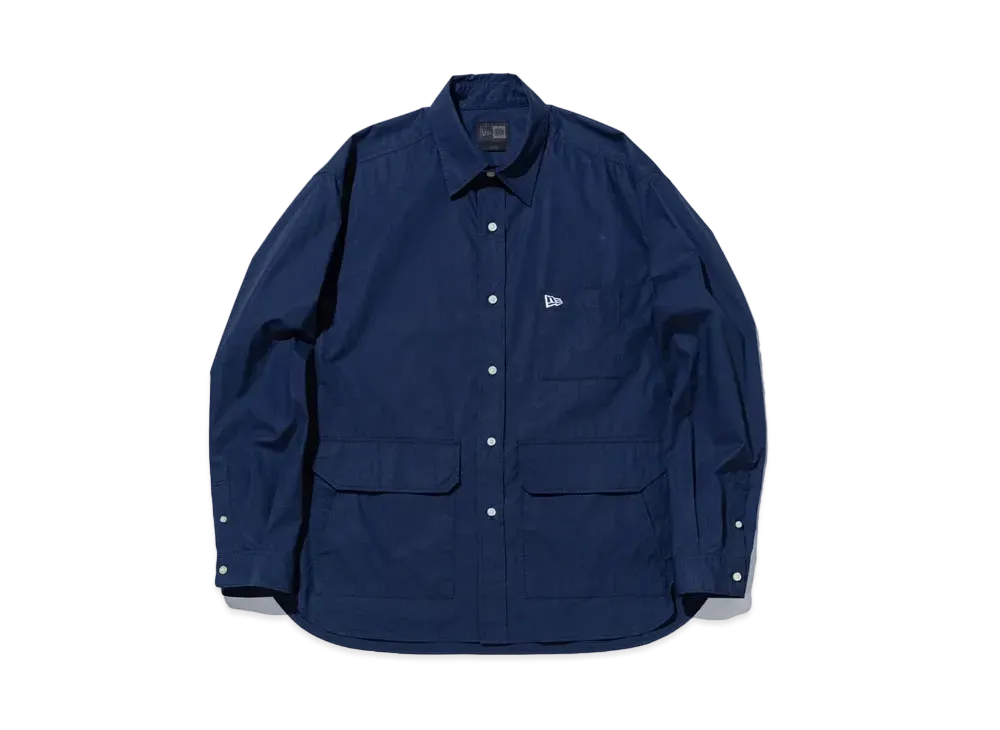 NEW ERA BLACK LABEL FW24 Long Sleeve Multi Pocket Shirt "Navy"