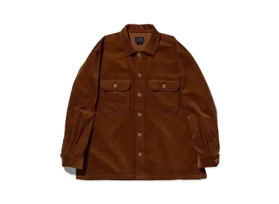NEW ERA BLACK LABEL FW24 Long Sleeve Corduroy Shirt "Brown"