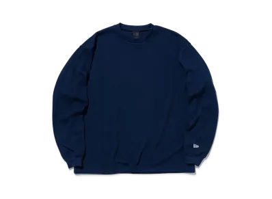 NEW ERA BLACK LABEL FW24 Long Sleeve Oversized Waffle T-shirt "Navy"
