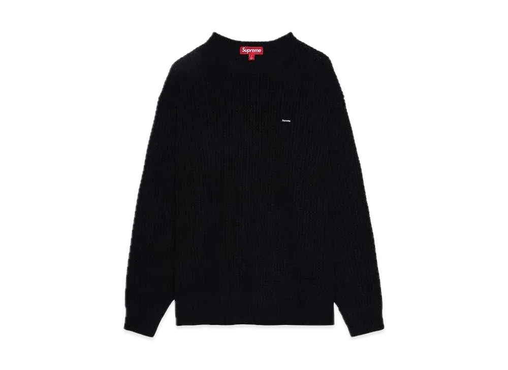 Supreme Waffle Small Box Sweater "Black"