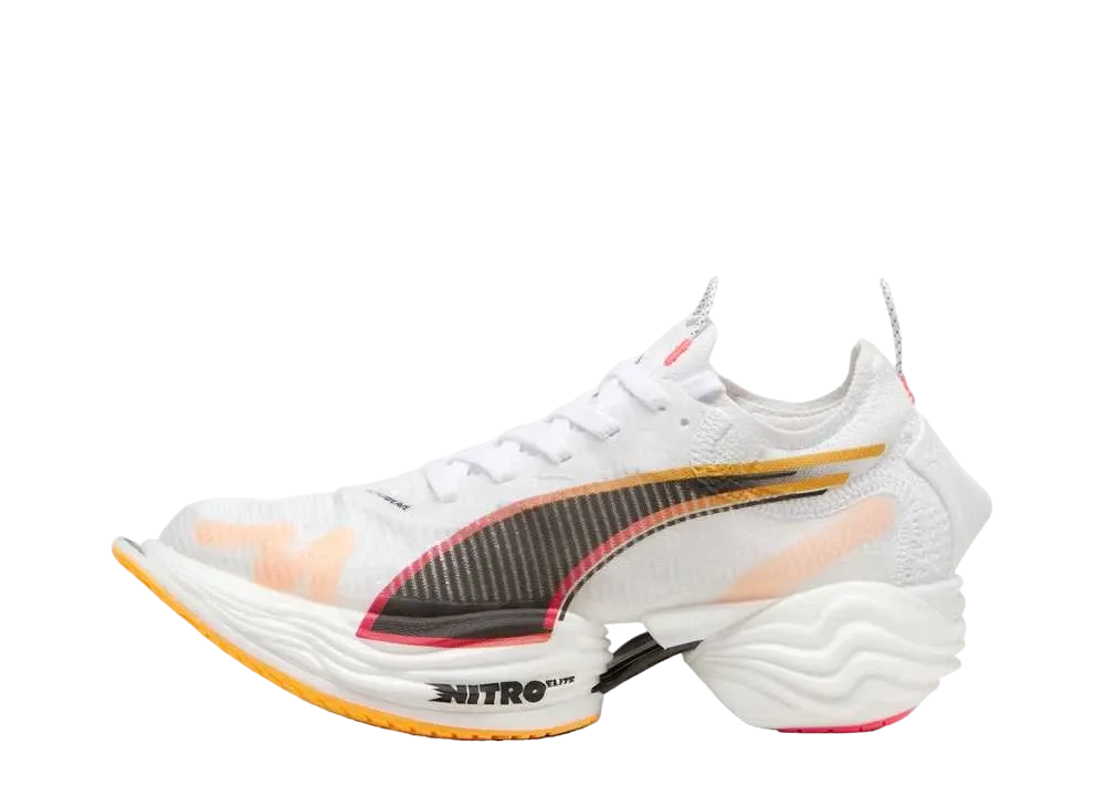 プーマ ウィメンズ ファストR ニトロ エリート2 "プーマホワイト/サンセットグロー/サンストリーム"