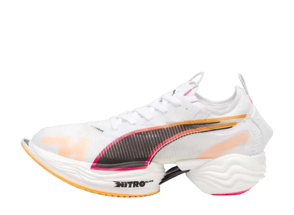 プーマ ファストR ニトロ エリート2 "プーマホワイト/サンセットグロー/サンストリーム"