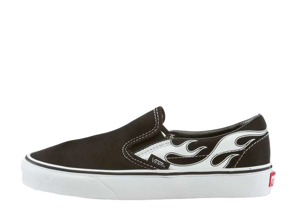 バンズ クラシックスリッポン "フレイム ブラック/ホワイト"