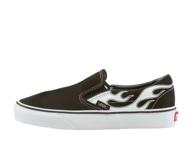 Vans Classic Slip-on "Flame Black/White"