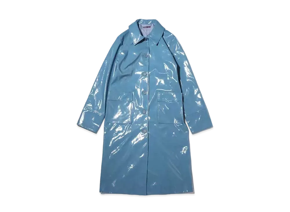 atmos pink x Riehata Belt Tsuki Enamel Coat "Blue"