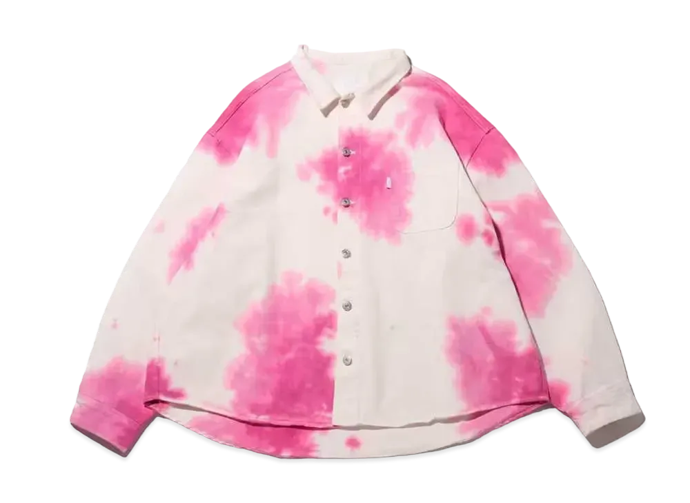 atmos pink Tie-Dye Collar Jacket "Pink"