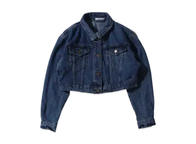 atmos pink Short Bamboo Stitched Denim Jacket "Denim"