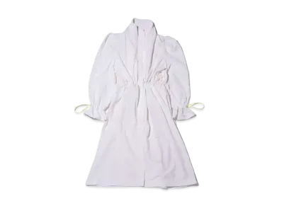 atmos pink Puff-Sleeve Neon Zip Coat "White"