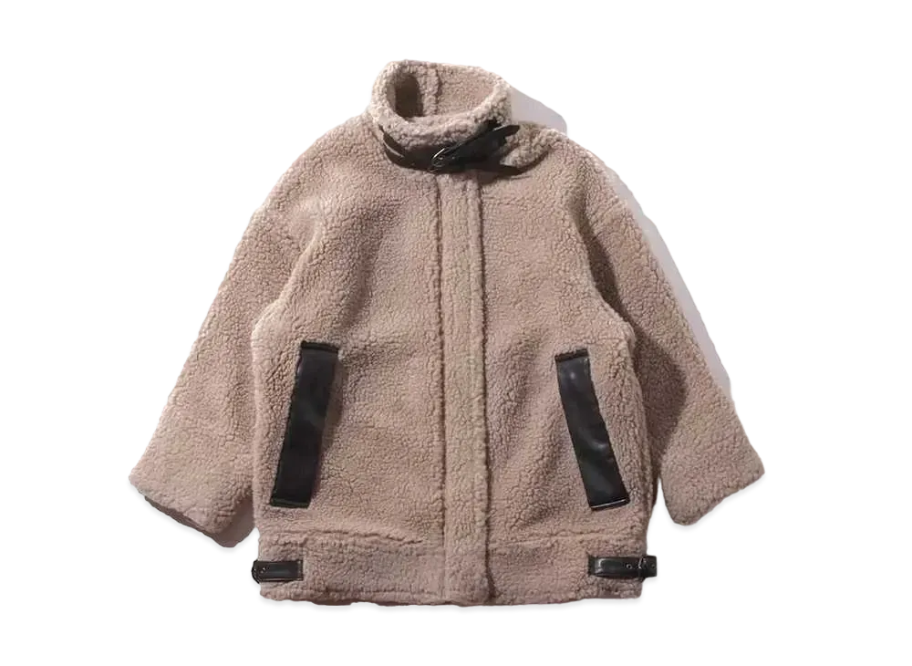 atmos pink Flight Boa Coat "Beige"