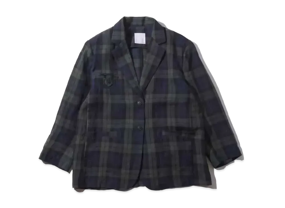 atmos pink Big Linen Jacket Tx "Check"