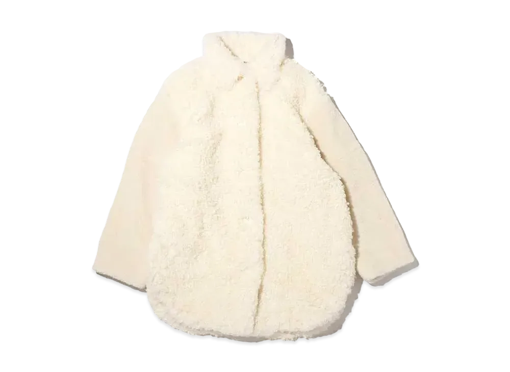 atmos pink Boa Coat "White"