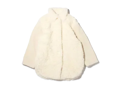 atmos pink Boa Coat "White"
