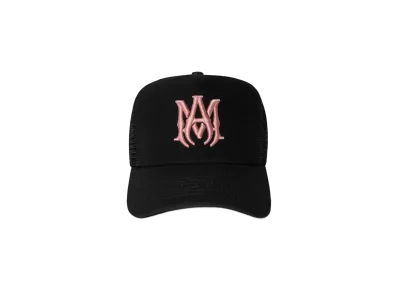 AMIRI MA Trucker Hat "Black/Peach"
