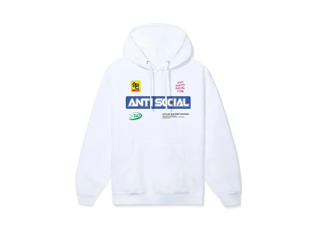 ANTI SOCIAL SOCIAL CLUB Sponsored Hoodie "White"