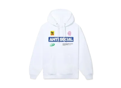 ANTI SOCIAL SOCIAL CLUB Sponsored Hoodie "White"
