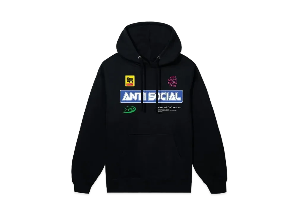 ANTI SOCIAL SOCIAL CLUB Sponsored Hoodie "Black"