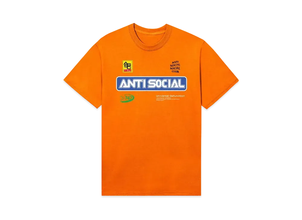 ANTI SOCIAL SOCIAL CLUB Sponsored Tee "Safety Orange"