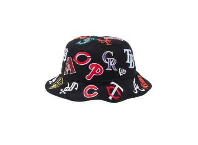 NEW ERA Bucket 01 Team Logo Allover MLB "Black"