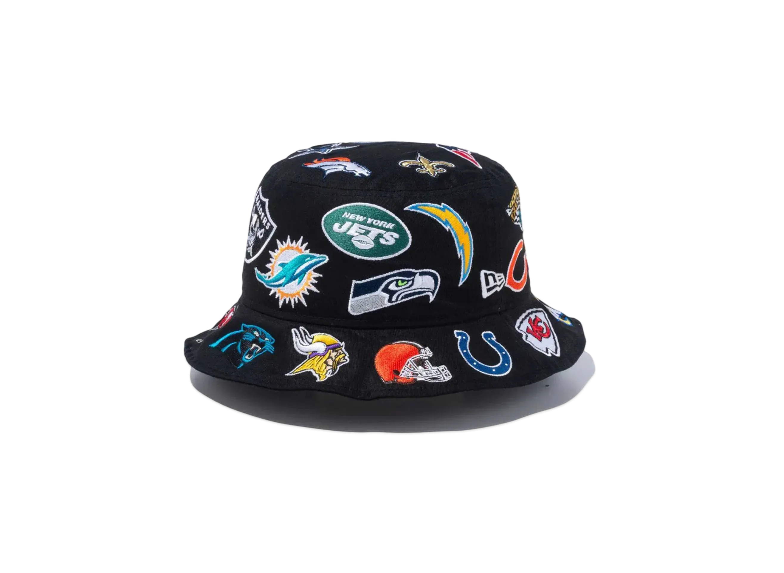 NEW ERA Bucket 01 Team Logo Allover NFL "Black"