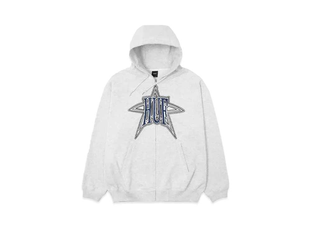 HUF Intergalactic Full Zip Hoodie "Ash Gray"