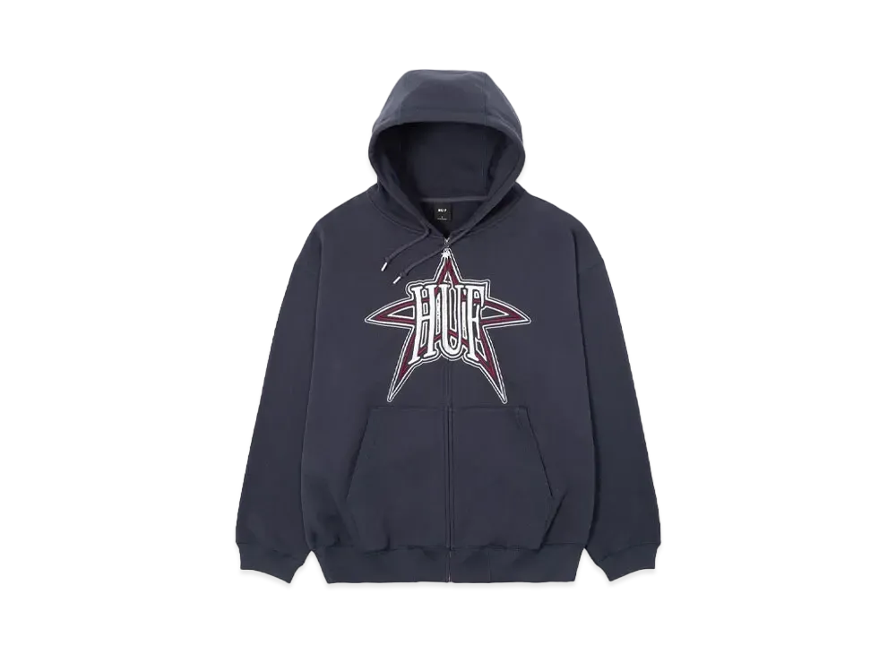 HUF Intergalactic Full Zip Hoodie "Navy"