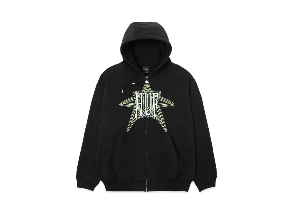 HUF Intergalactic Full Zip Hoodie "Black"