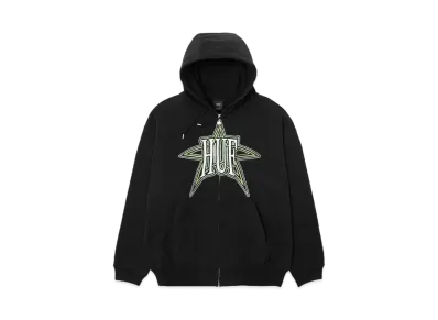 HUF Intergalactic Full Zip Hoodie "Black"