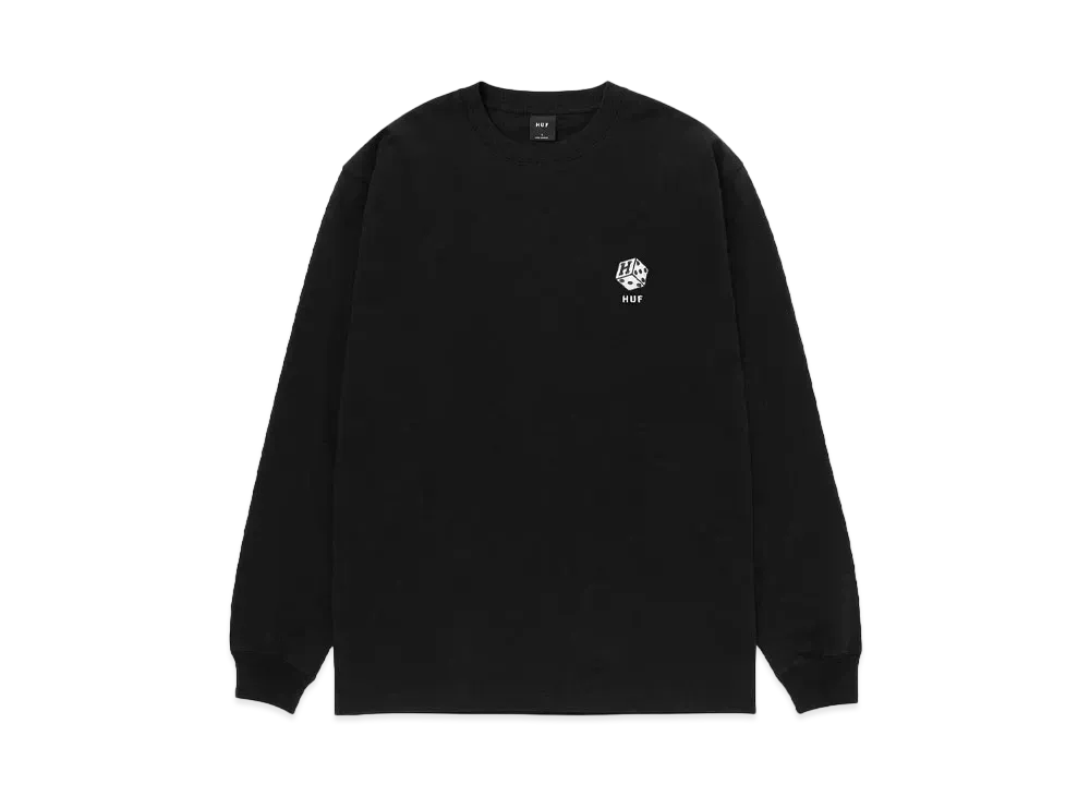 HUF Fall 24 Snake Eyes EMB Long Sleeve Tee "Black"