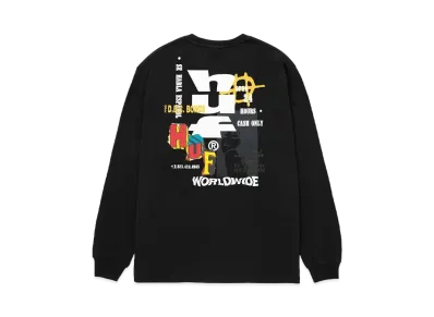 HUF Fall 24 Cut And Paste Long Sleeve Tee "Black"