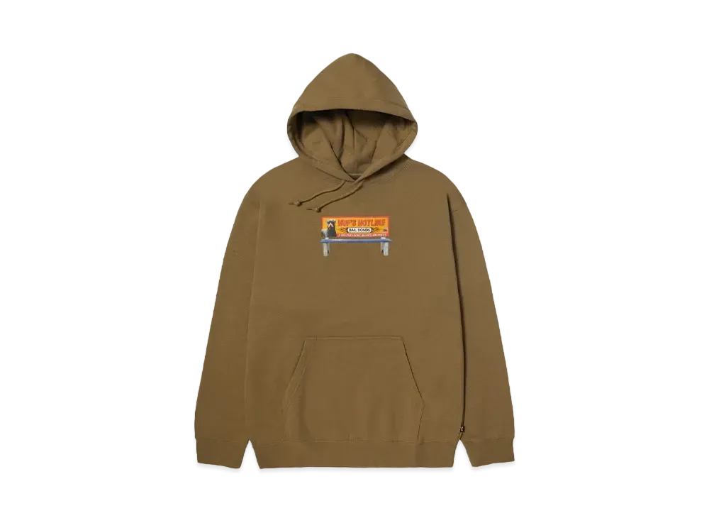 HUF Fall 24 Bail Bonds Hoodie "Mud"