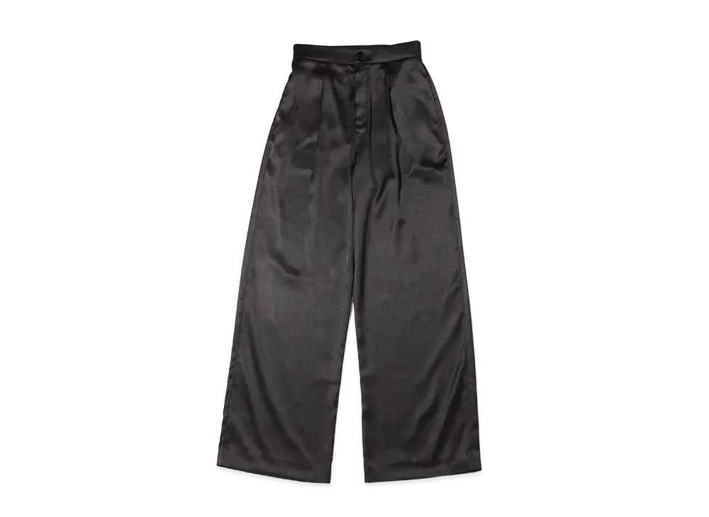 atmos pink Satin Color Pants "Black"