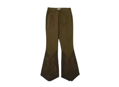 atmos pink Design Flare Pants "Khaki"