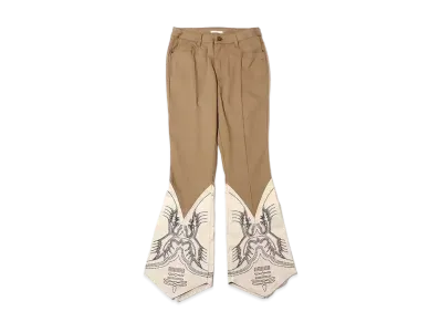 atmos pink Design Flare Pants "Beige"