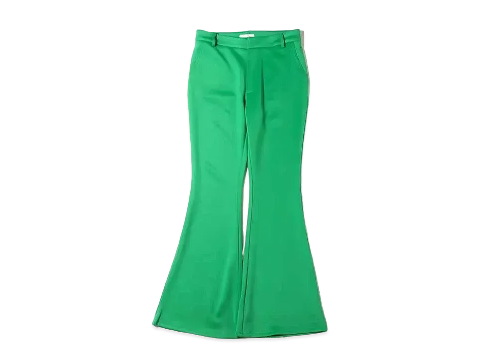 atmos pink Silicone Patch Cardboard Flare Pants "Green"