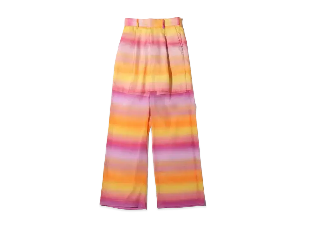 atmos pink Gradient See-Through Pants "Orange"
